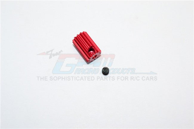 Kyosho Mini Inferno Aluminum Motor Gear (12T) - 1Pc Set Red