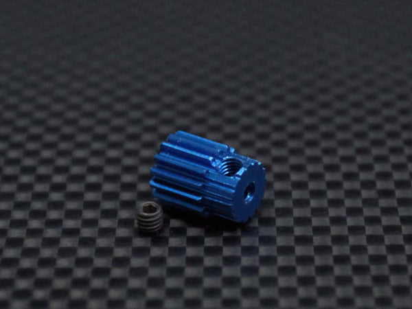 Kyosho Mini Inferno Aluminum Motor Gear (15T) - 1Pc Set Blue