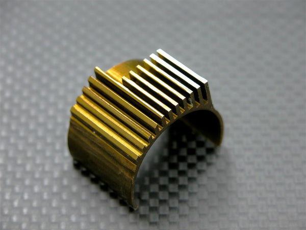 Kyosho Mini Inferno Aluminum Motor Heat Sink - 1Pc Golden Black