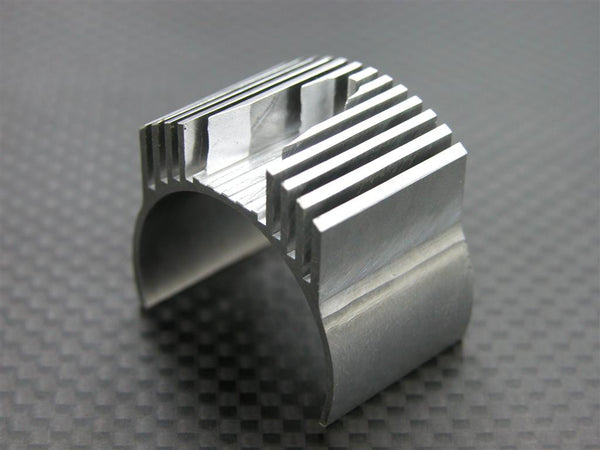 Kyosho Mini Inferno Aluminum Motor Heat Sink - 1Pc Special Design Silver