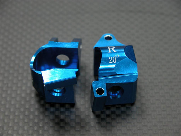 Kyosho Mini Inferno Aluminum Front C-Hub (20 Deg) - 1Pr Blue