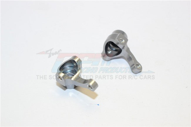 Kyosho Mini Inferno Aluminum Front Knuckle Arm - 1Pr Gray Silver