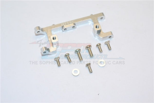 Kyosho Mini Inferno Aluminum Servo Mount With Screws & Shims (For Hitec Servo) - 1Pc Set Silver