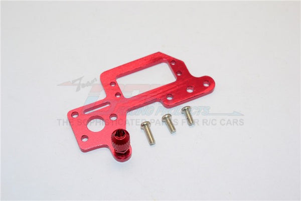 Kyosho Mini Inferno Aluminum Servo Mount Cover With Screws - 1Pc Set Red