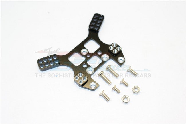 Kyosho Mini Inferno Aluminum Rear Damper Tower With Screws - 1Pc Set Black