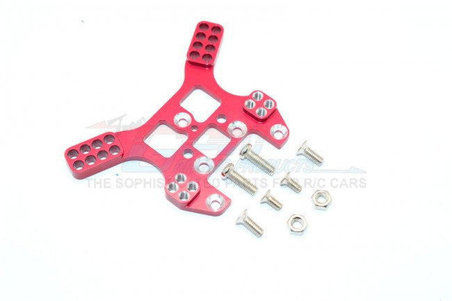 Kyosho Mini Inferno Aluminum Rear Damper Tower With Screws - 1Pc Set Red