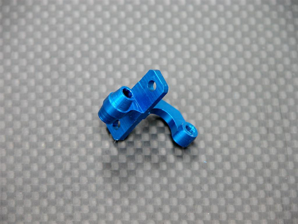 Kyosho Mini Inferno Aluminum Rear Gear Box Mount Connector (Linking Tie Rod & Gear Box Mount) - 1Pc Blue