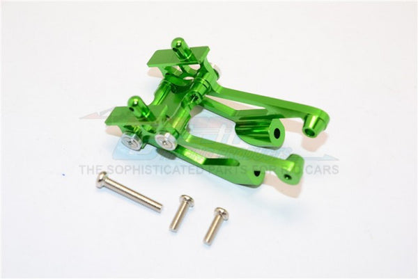 Kyosho Mini Inferno Aluminum Rear Wing Mount With Screws - 5Pcs Set Green