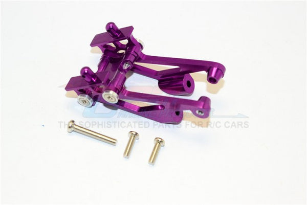 Kyosho Mini Inferno Aluminum Rear Wing Mount With Screws - 5Pcs Set Purple