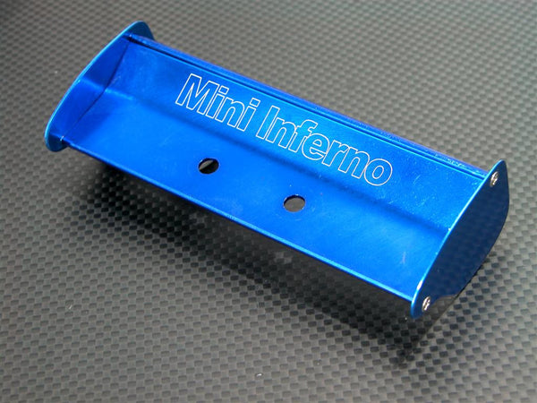 Kyosho Mini Inferno Aluminum Rear Wing - 1Pc Blue