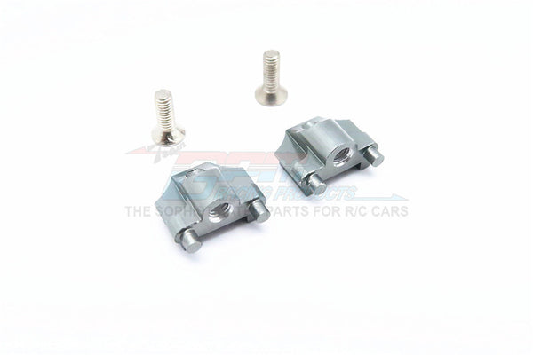 Kyosho Mini Inferno Aluminum Battery Holder Mount With Screws - 1Pr Set Gray Silver