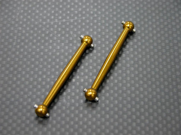 Kyosho Mini Inferno Aluminum Front Dog Bone (45mm) - 1Pr Golden Black