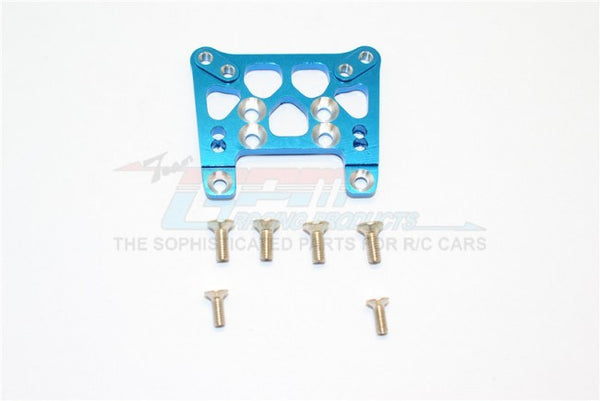 Kyosho Mini Inferno ST Aluminum Front Damper Tower With Screws - 1Pc Set Blue