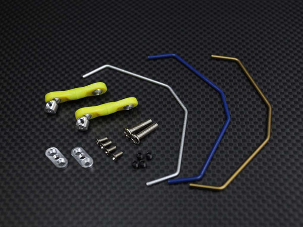 Kyosho Mini Inferno Aluminum Rear Anti-Roll Bar With Screws - 1 Set Silver