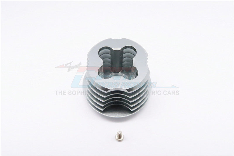 Kyosho Mini Inferno Aluminum Heat Sink For Speed Controller With Screw - 1Pc Set Gray Silver