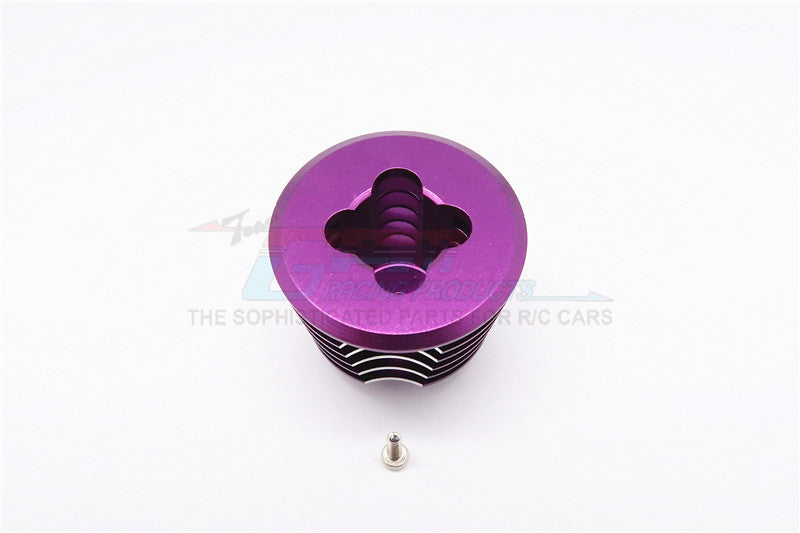 Kyosho Mini Inferno Aluminum Heat Sink For Speed Controller With Screw ( Special Design) - 1Pc Set Purple