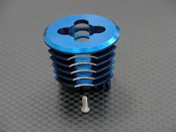 Kyosho Mini Inferno Aluminum Heat Sink For Speed Controller With Screw - 1Pc Set Special Design Blue