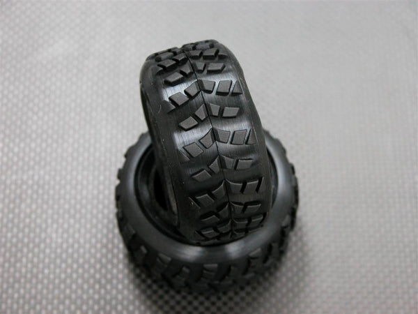 Kyosho Mini Inferno Front/Rear Radial Tire With Insert (30G) - 1 Pr Black