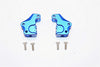 Axial SMT10 Grave Digger (AX90055) Aluminum Front/Rear Gear Box Components - 1Pr Set Blue