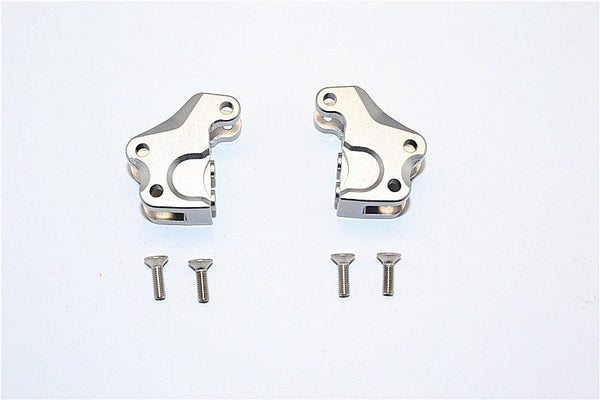 Axial SMT10 Grave Digger (AX90055) Aluminum Front/Rear Gear Box Components - 1Pr Set Gray Silver