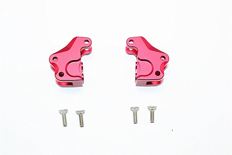 Axial SMT10 Grave Digger (AX90055) Aluminum Front/Rear Gear Box Components - 1Pr Set Red