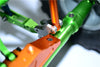 Axial SMT10 Grave Digger (AX90055) Aluminum Front/Rear Gear Box Components - 1Pr Set Orange
