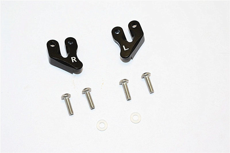 Axial SMT10 Grave Digger (AX90055) & MAX-D (AX90057) Aluminum Rear Supporting Mount - 2Pcs Set Black