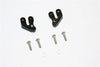 Axial SMT10 Grave Digger (AX90055) & MAX-D (AX90057) Aluminum Rear Supporting Mount - 2Pcs Set Black