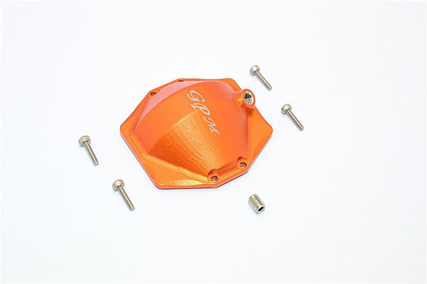 Axial SMT10 Grave Digger (AX90055) Aluminum Front/Rear Cover For Original Axle Housing - 1Pc Set Orange