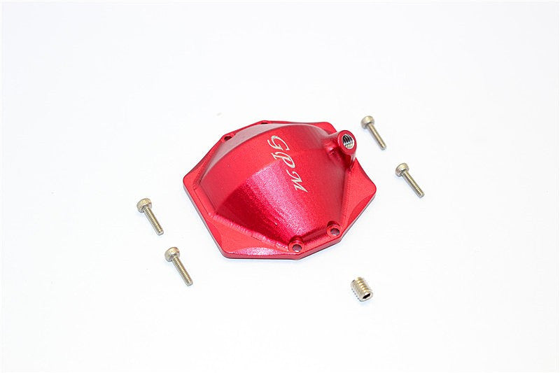 Axial SMT10 Grave Digger (AX90055) Aluminum Front/Rear Cover For Original Axle Housing - 1Pc Set Red