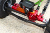 Axial SMT10 Grave Digger (AX90055) & RR10 Bomber (AX90048) Aluminum Front Or Rear Axle Housing Assembly (GPM Upgrade Version) - 6Pcs Set Red
