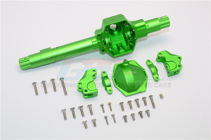 Axial SMT10 Grave Digger (AX90055) & RR10 Bomber (AX90048) Aluminum Front ?Or ?Rear Axle Housing ?Assembly (GPM? Upgrade Version) -? 6Pcs Set Green