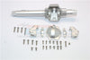 Axial SMT10 Grave Digger (AX90055) Aluminum Front Or Rear Axle Housing Assembly - 6Pc Set Silver