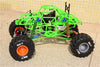 Axial SMT10 Grave Digger (AX90055) & MAX-D (AX90057) Aluminum Front/Rear Upper Chassis Link Parts - 1Pr Set Orange
