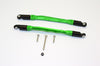 Axial SMT10 Grave Digger (AX90055) & MAX-D (AX90057) Aluminum Front/Rear Upper Chassis Link Parts - 1Pr Set Green