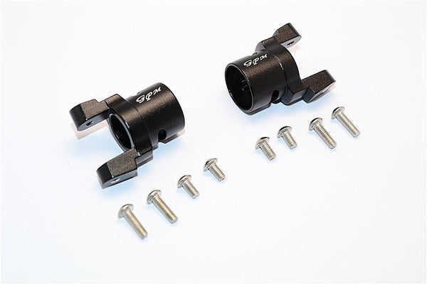 Axial SMT10 Grave Digger (AX90055) Aluminum Front C Hub - 1Pr Set Black