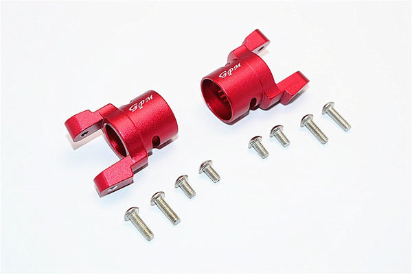 Axial SMT10 Grave Digger (AX90055) Aluminum Front C Hub - 1Pr Set Red