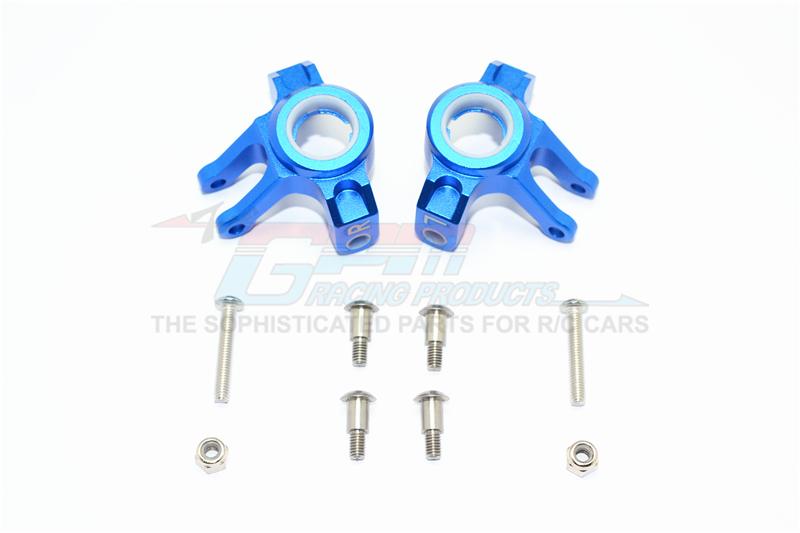 Axial SMT10 Grave Digger (AX90055) & MAX-D (AX90057) Aluminum Front Knuckle Arms - 1Pr Set Blue