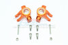 Axial SMT10 Grave Digger (AX90055) & MAX-D (AX90057) Aluminum Front Knuckle Arms - 1Pr Set Orange