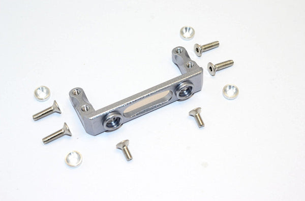 Axial SMT10 Grave Digger (AX90055) & MAX-D (AX90057) Aluminum Servo Mount - 1Pc Set Gray Silver