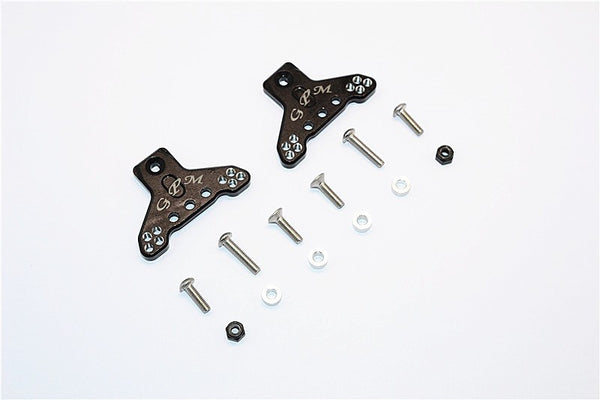 Axial SMT10 Grave Digger (AX90055) Aluminium Front/Rear Adjustable Shock Mount - 1Pr Set Black