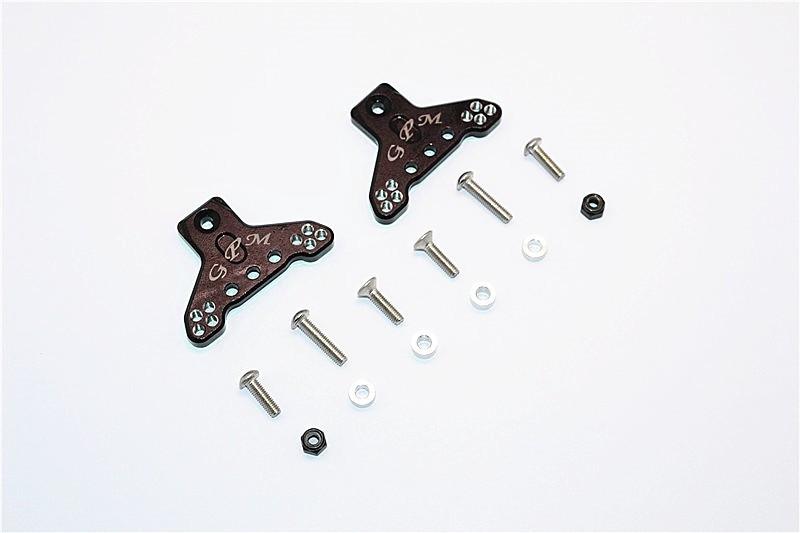 Axial SMT10 Grave Digger (AX90055) Aluminum Front/Rear Adjustable Shock Mount - 1Pr Set Brown