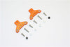 Axial SMT10 Grave Digger (AX90055) Aluminum Front/Rear Adjustable Shock Mount - 1Pr Set Orange