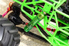 Axial SMT10 Grave Digger (AX90055) Aluminum Front/Rear Adjustable Shock (125mm) - 1Pr Set Green