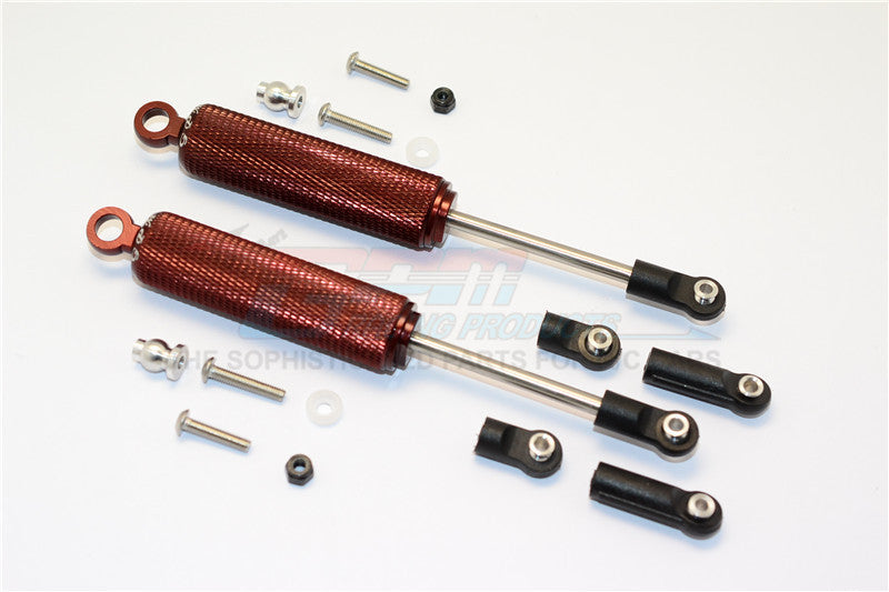 Axial SMT10 Grave Digger (AX90055) & MAX-D (AX90057) AluminumFront/Rear Internal Shocks (3 Length Adjustable Design) - 1Pr Set Brown