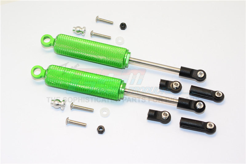 Axial SMT10 Grave Digger (AX90055) & MAX-D (AX90057) AluminumFront/Rear Internal Shocks (3 Length Adjustable Design) - 1Pr Set Green