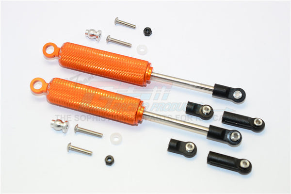 Axial SMT10 Grave Digger (AX90055) & MAX-D (AX90057) AluminumFront/Rear Internal Shocks (3 Length Adjustable Design) - 1Pr Set Orange