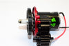 Axial SMT10 Grave Digger (AX90055) & MAX-D (AX90057) Aluminum Spur Gear Adapter+Steel Gear 57T - 1 Set Red