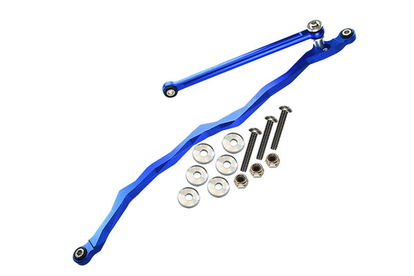 Axial SMT10 Grave Digger (AX90055) Aluminum Steering Link - 2Pcs Set Blue