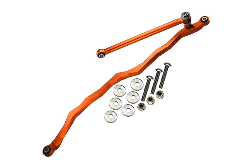 Axial SMT10 Grave Digger (AX90055) Aluminum Steering Link - 2Pcs Set Orange
